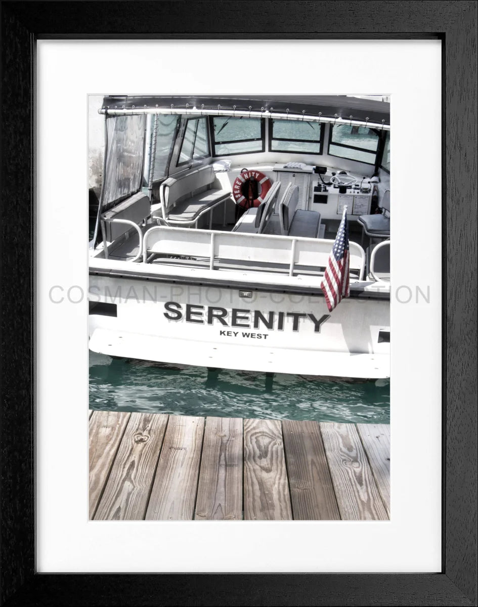 Poster mit Rahmen Florida Key West ’Boat’ FL25 - Wandbilder