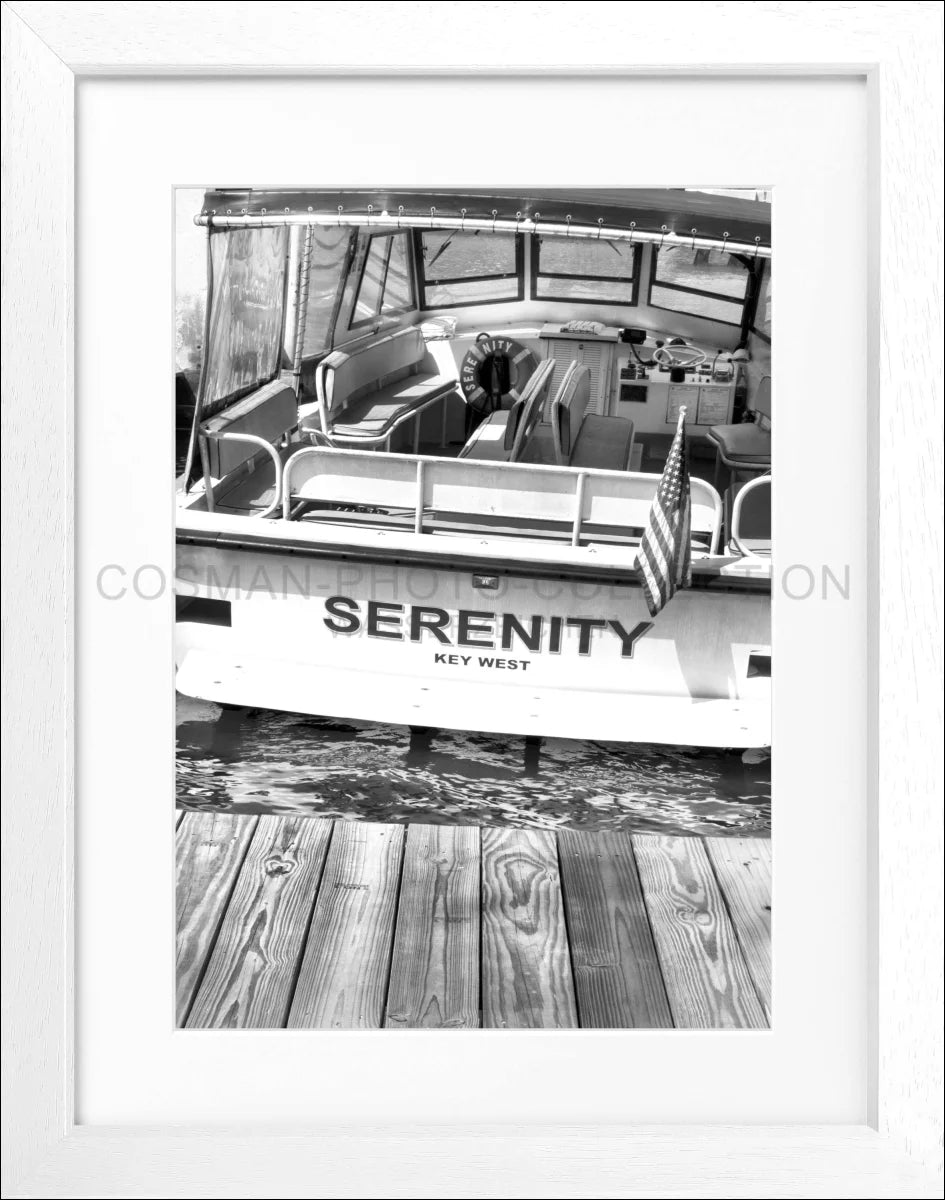 Poster mit Rahmen Florida Key West ’Boat’ FL25 - Wandbilder