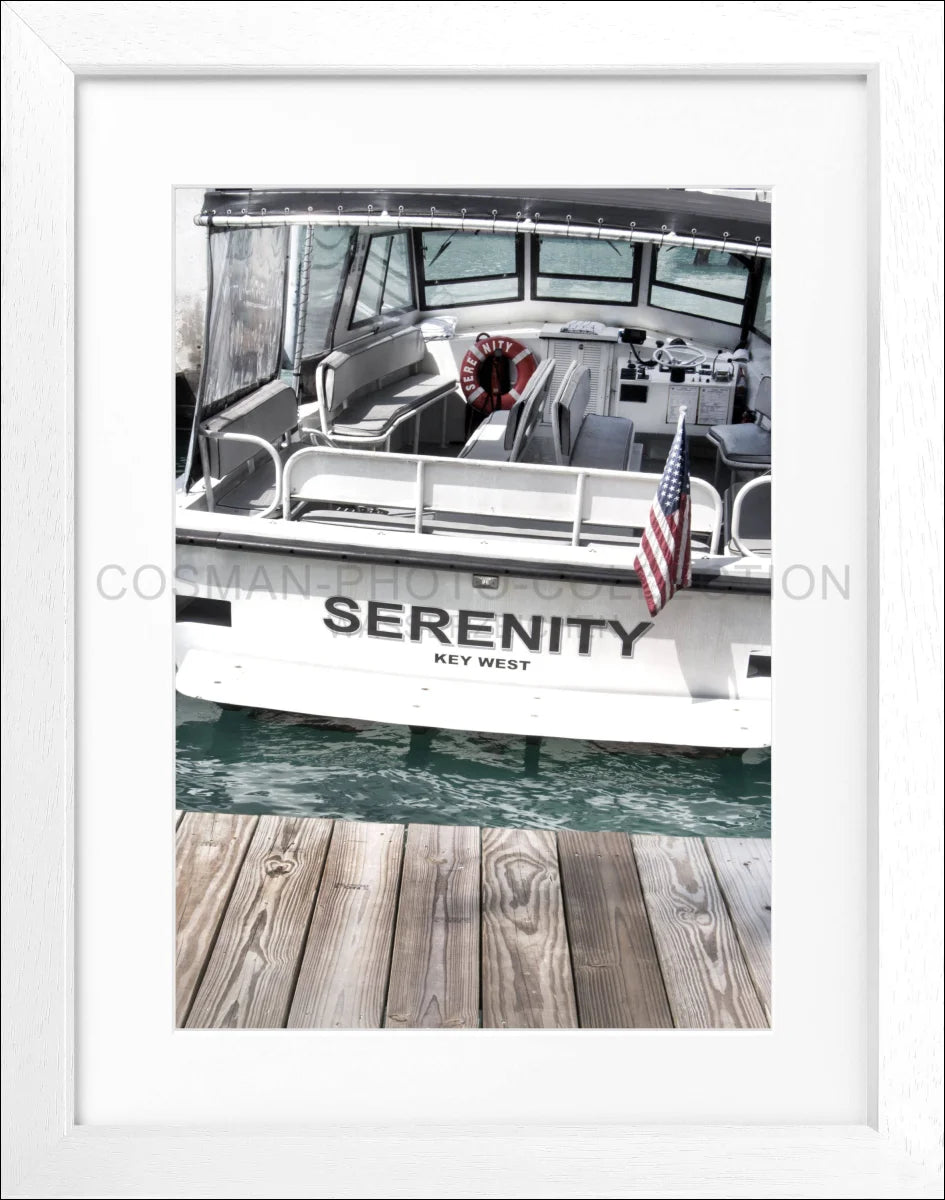 Poster mit Rahmen Florida Key West ’Boat’ FL25 - Wandbilder