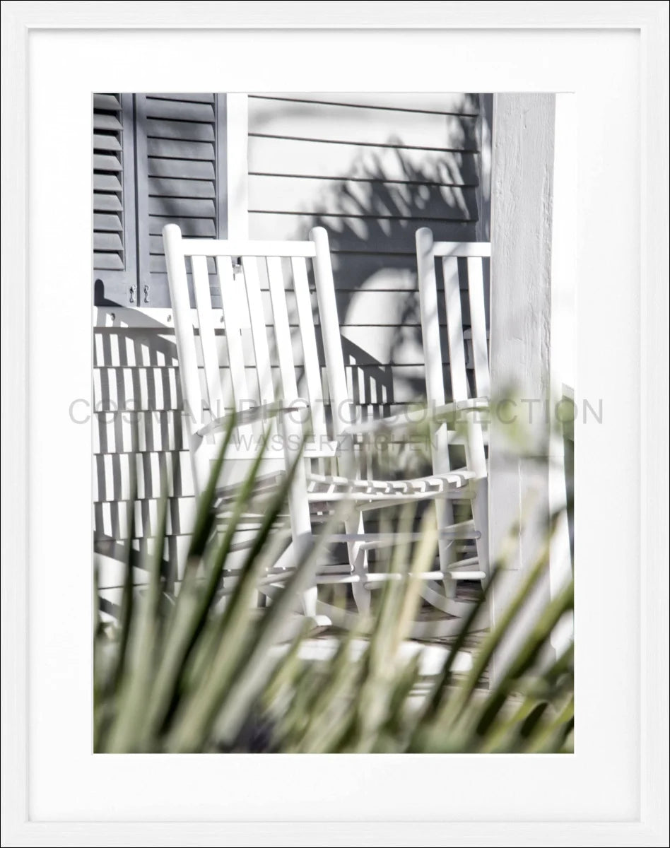 Poster mit Rahmen Florida Key West ’Deckchair’ FL24