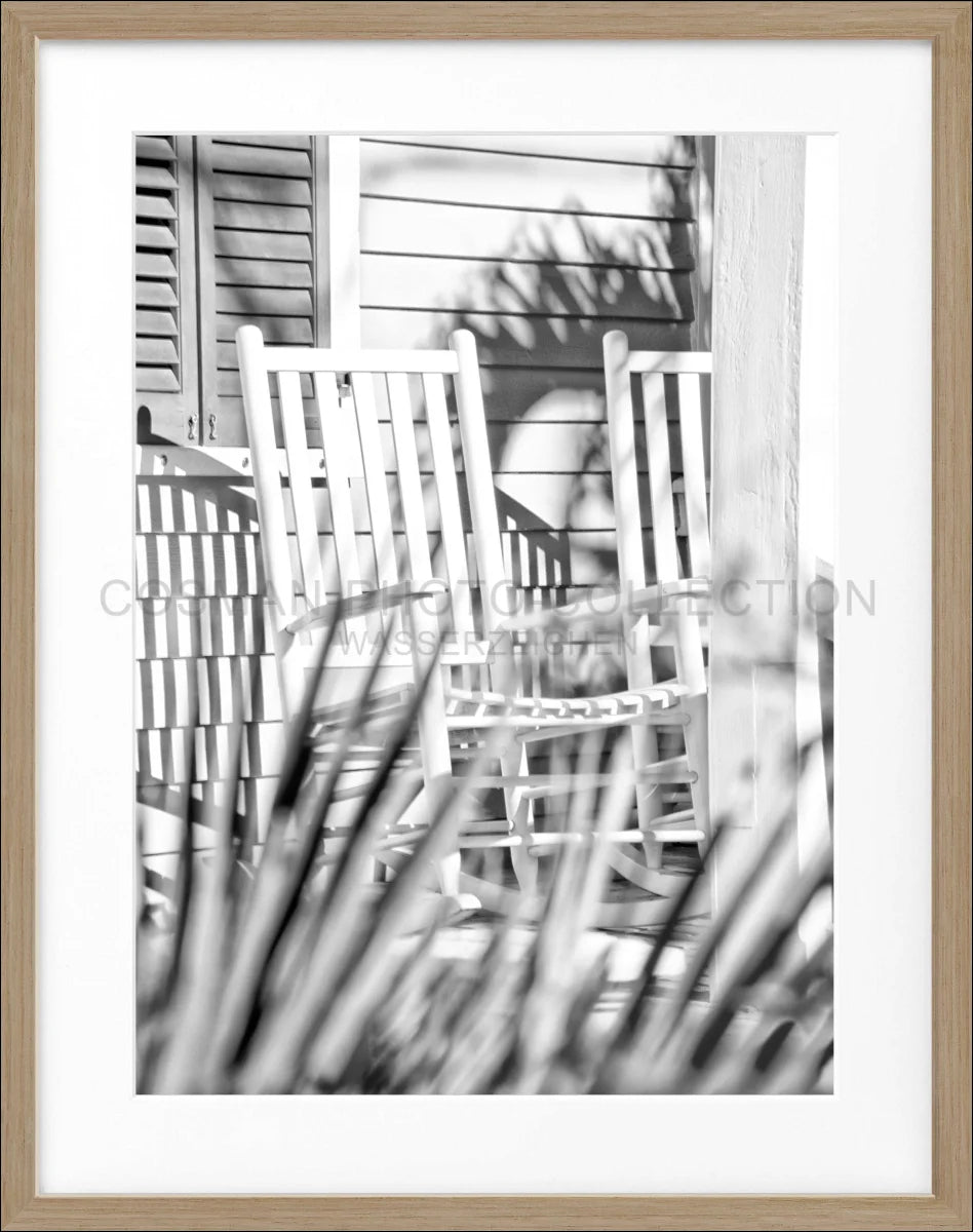 Poster mit Rahmen Florida Key West ’Deckchair’ FL24