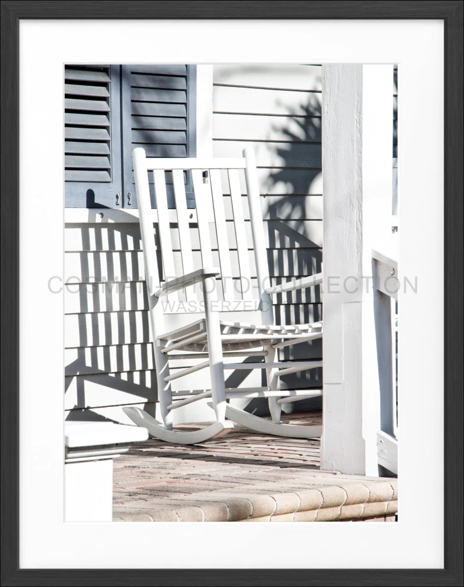 Poster mit Rahmen Florida Key West ’Deckchair’ FL27