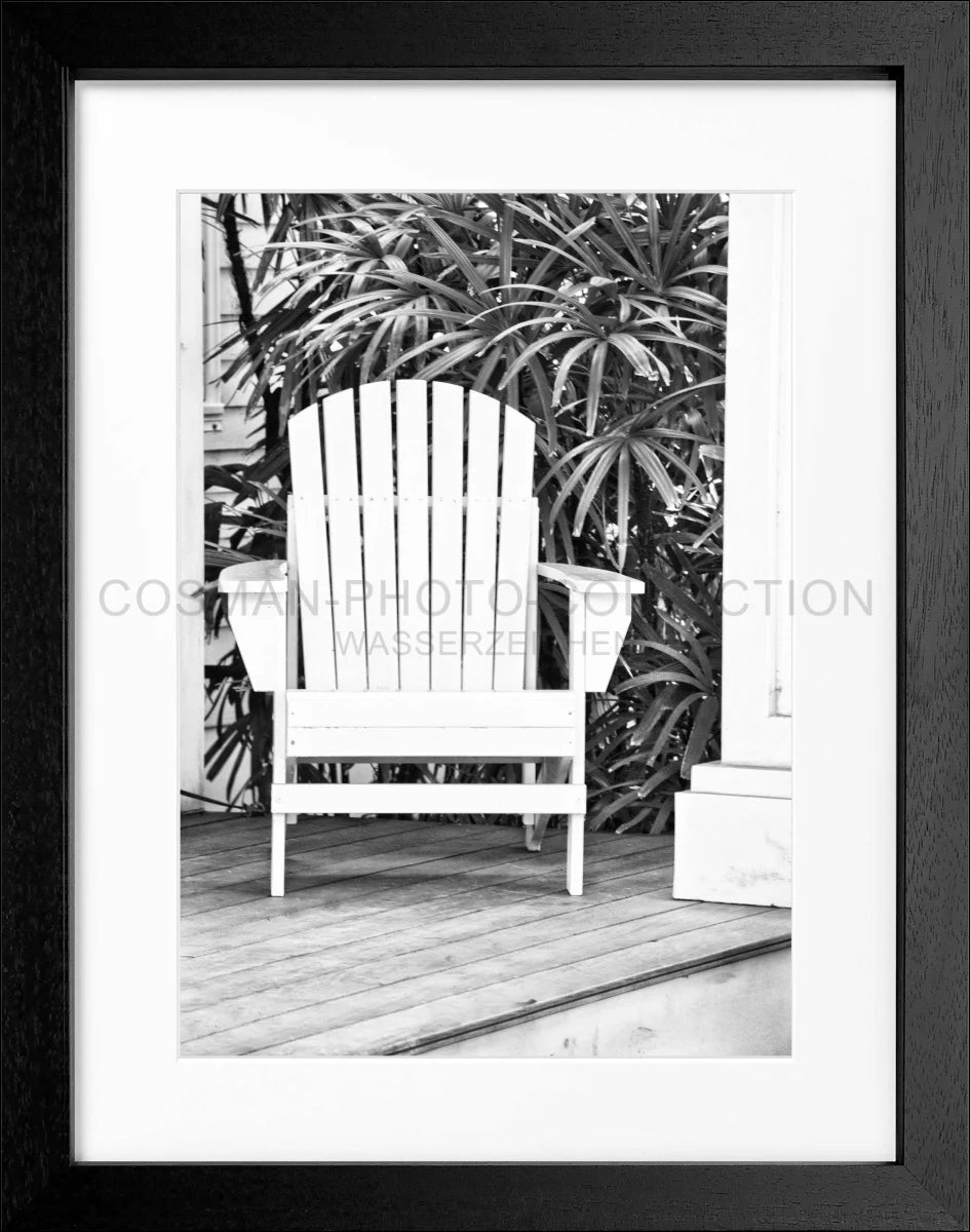 Poster mit Rahmen Florida Key West ’Deckchair’ FL34