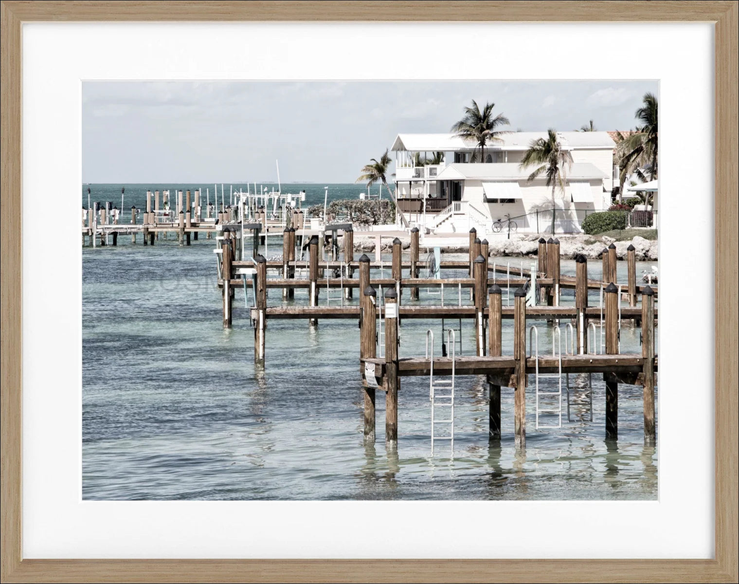 Poster mit Rahmen Florida Keys ’Beach House’ FL04