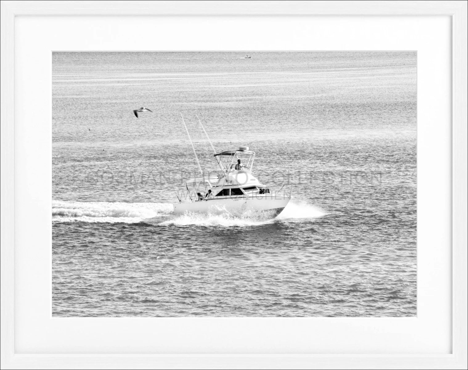 Poster mit Rahmen Florida Keys ’Boat’ FL03 - Wandbilder