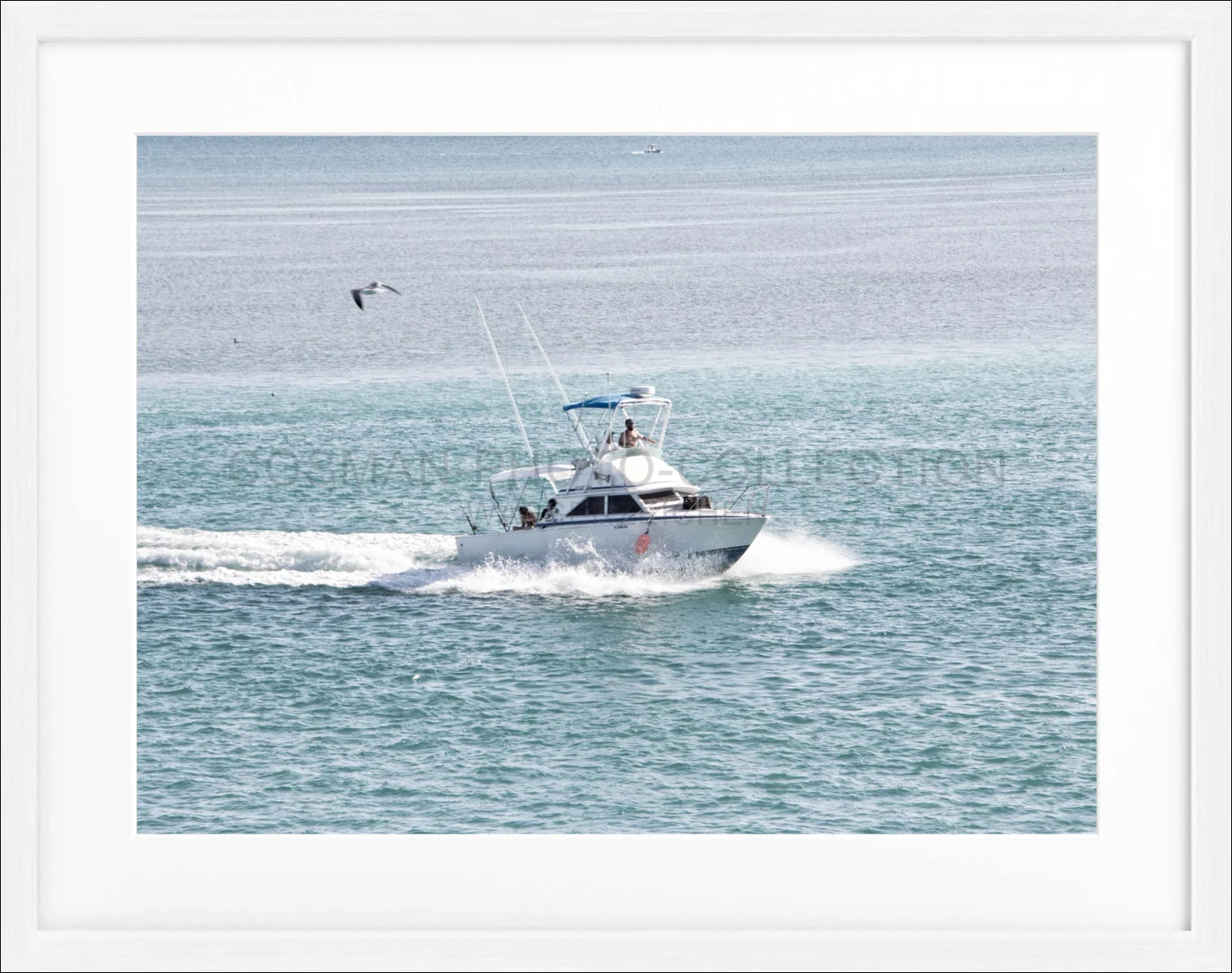 Poster mit Rahmen Florida Keys ’Boat’ FL03 - Wandbilder