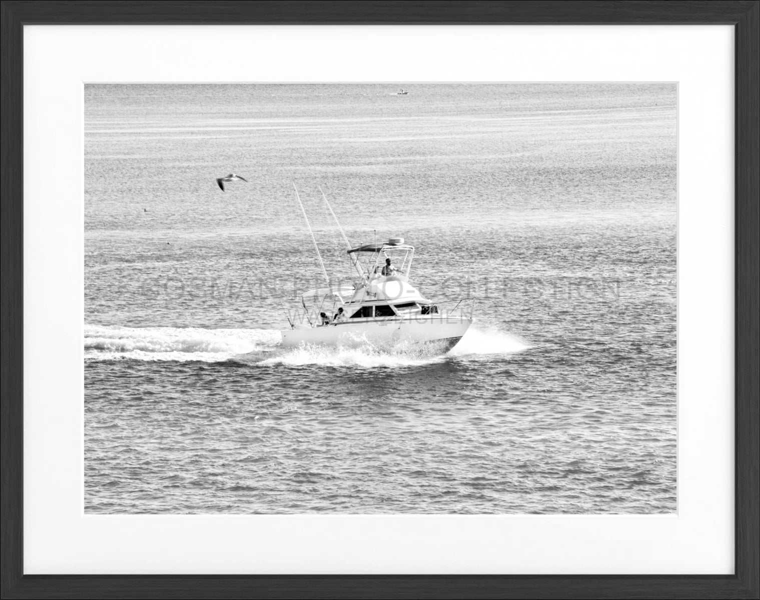 Poster mit Rahmen Florida Keys ’Boat’ FL03 - Wandbilder