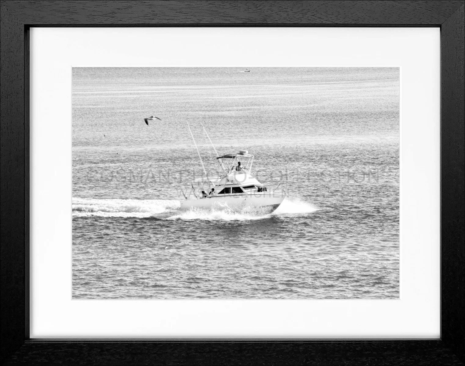 Poster mit Rahmen Florida Keys ’Boat’ FL03 - Wandbilder