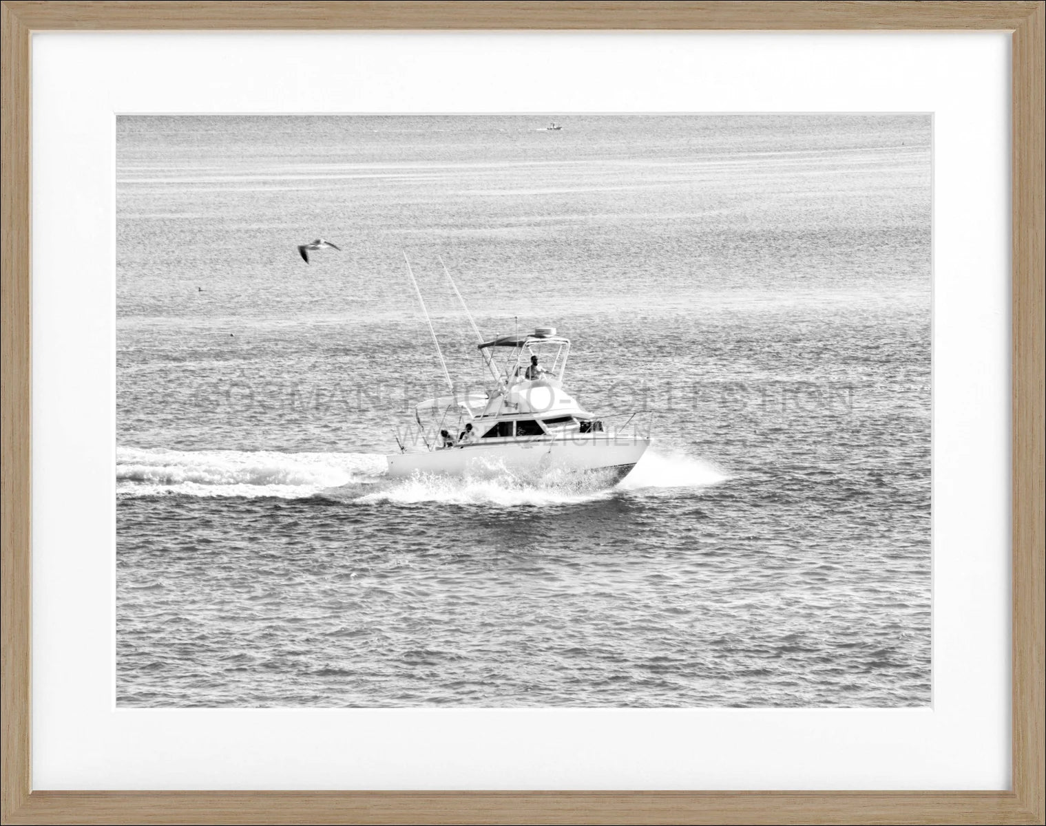 Poster mit Rahmen Florida Keys ’Boat’ FL03 - Wandbilder
