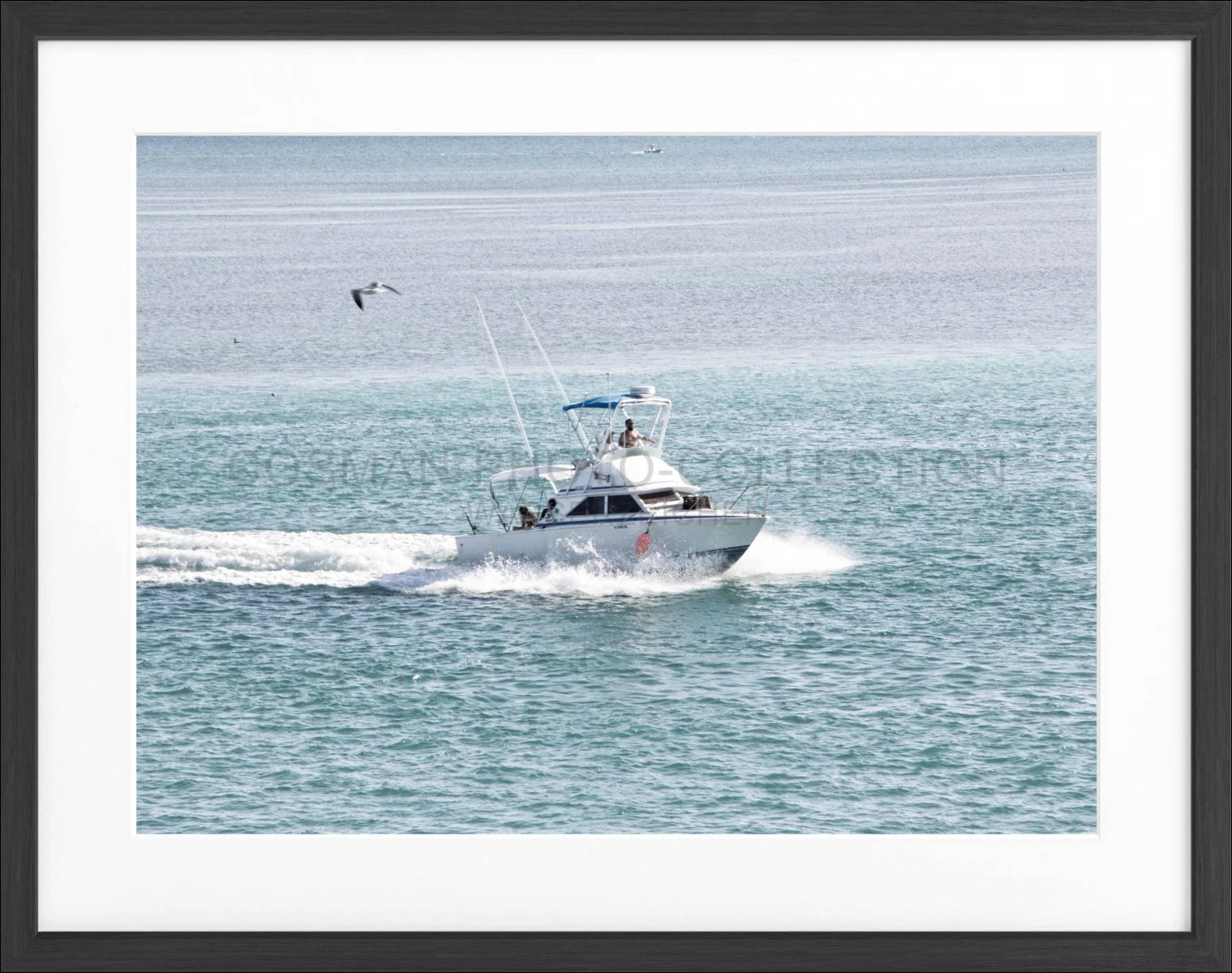 Poster mit Rahmen Florida Keys ’Boat’ FL03 - Wandbilder