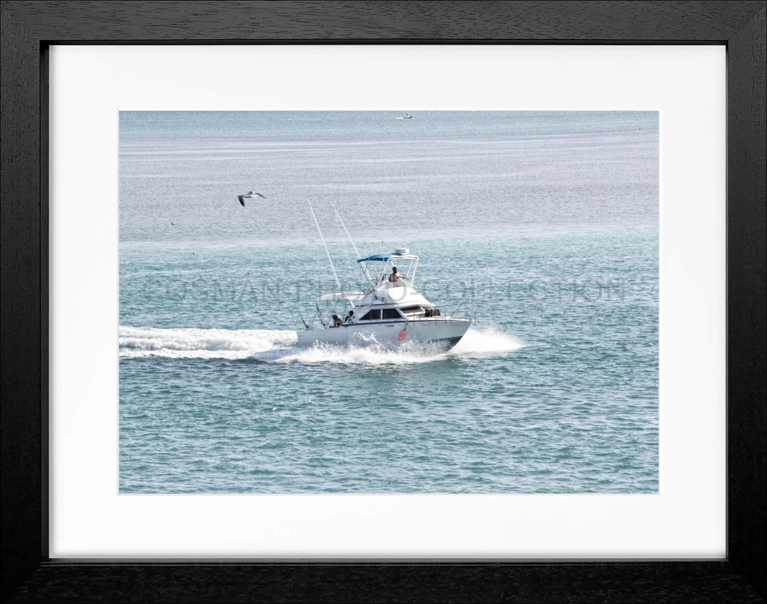 Poster mit Rahmen Florida Keys ’Boat’ FL03 - Wandbilder