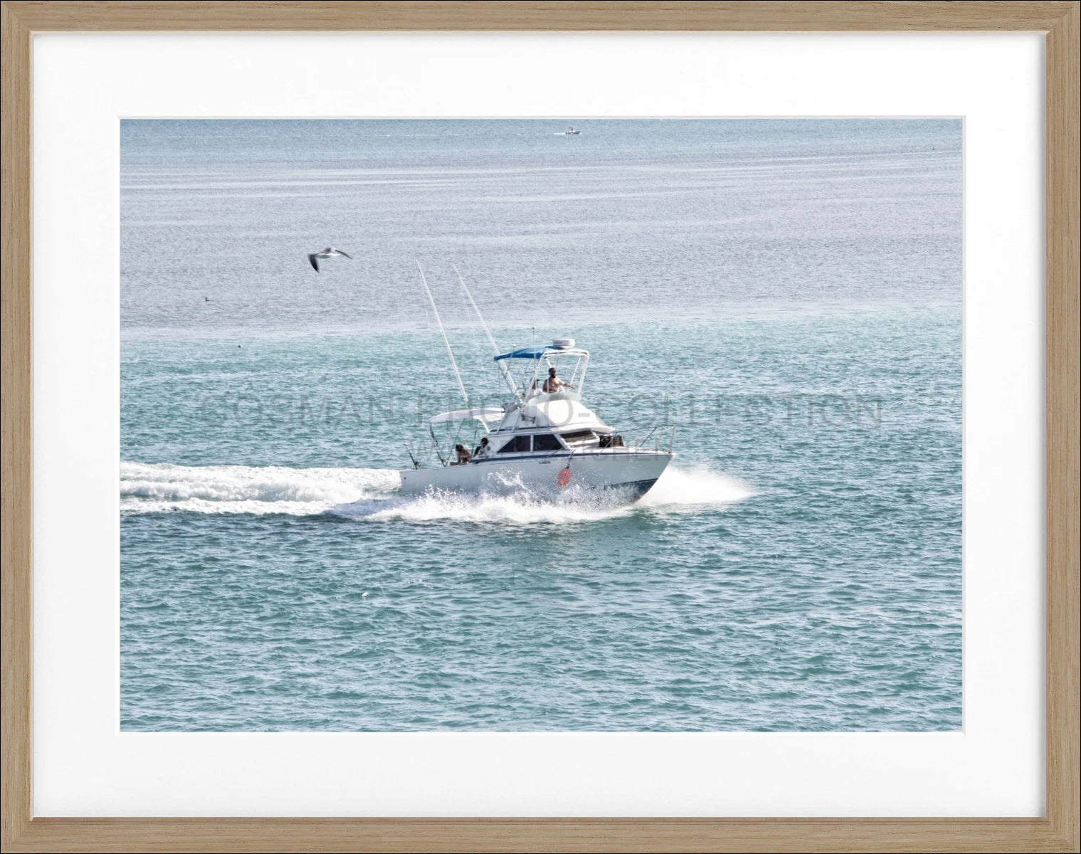 Poster mit Rahmen Florida Keys ’Boat’ FL03 - Wandbilder