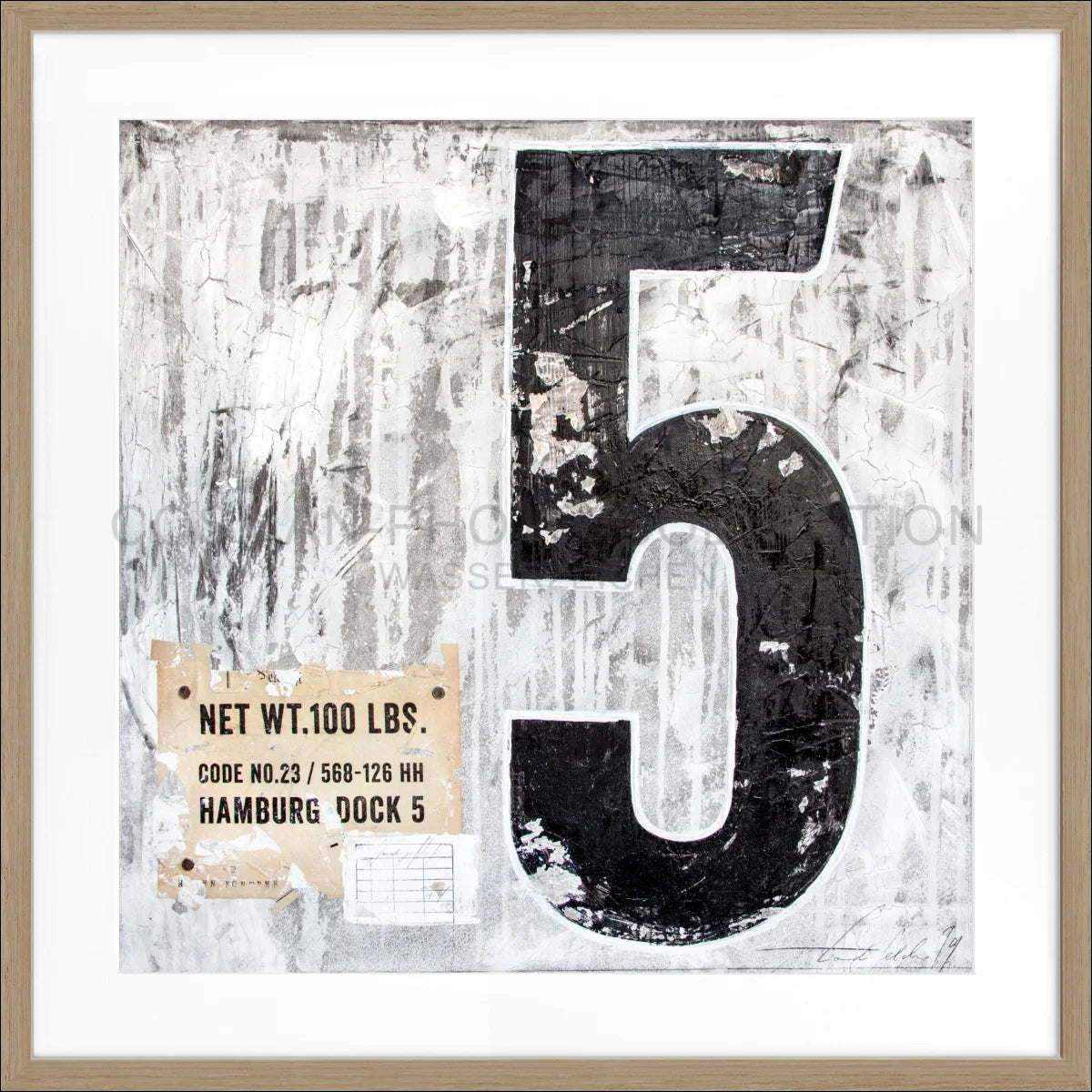 Poster mit Rahmen ’Fünf’ GM11 - Wandbilder