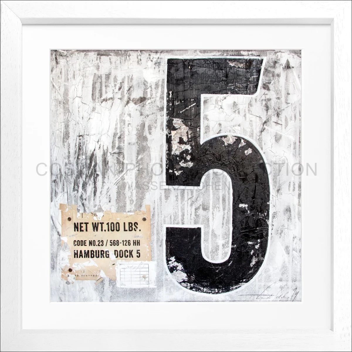 Poster mit Rahmen ’Fünf’ GM11 - Wandbilder