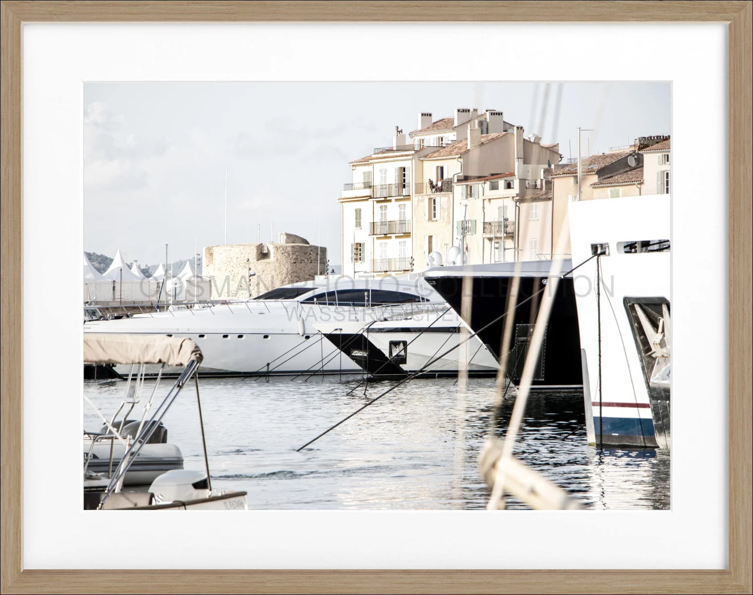 Poster mit Rahmen ’Hafen’ Saint Tropez ST01 - Wandbilder