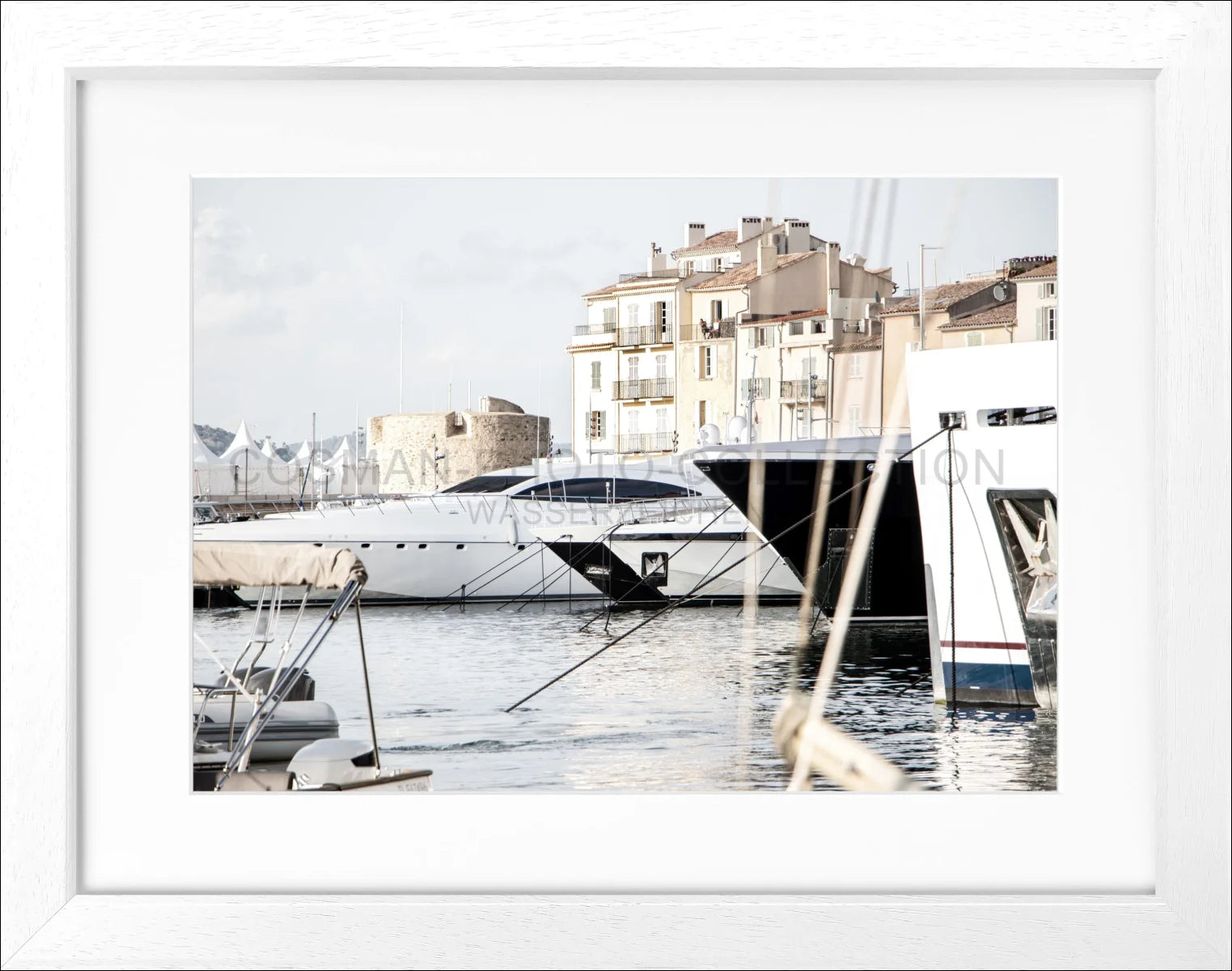 Poster mit Rahmen ’Hafen’ Saint Tropez ST01 - Wandbilder