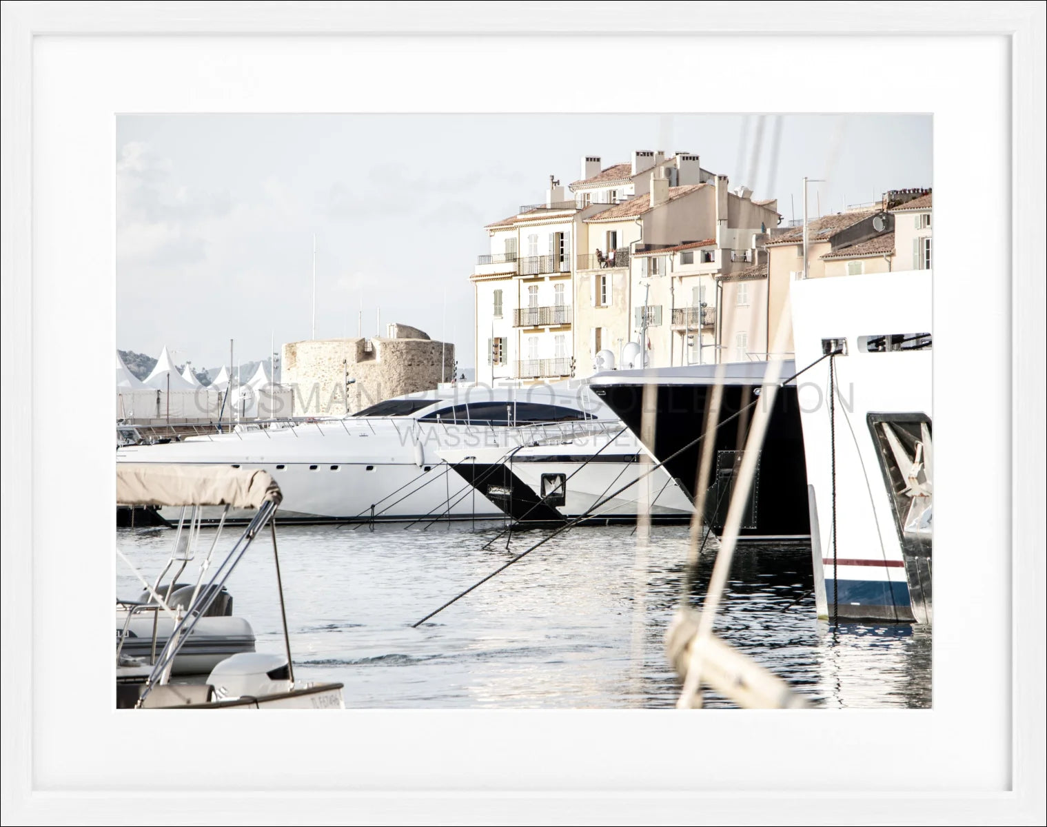 Poster mit Rahmen ’Hafen’ Saint Tropez ST01 - Wandbilder