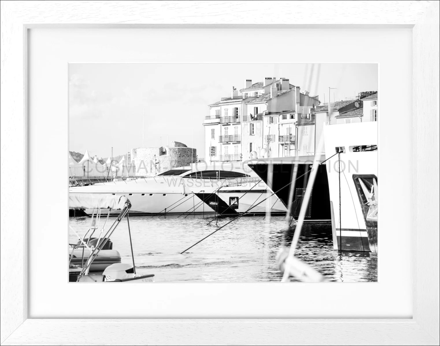 Poster mit Rahmen ’Hafen’ Saint Tropez ST01 - Wandbilder