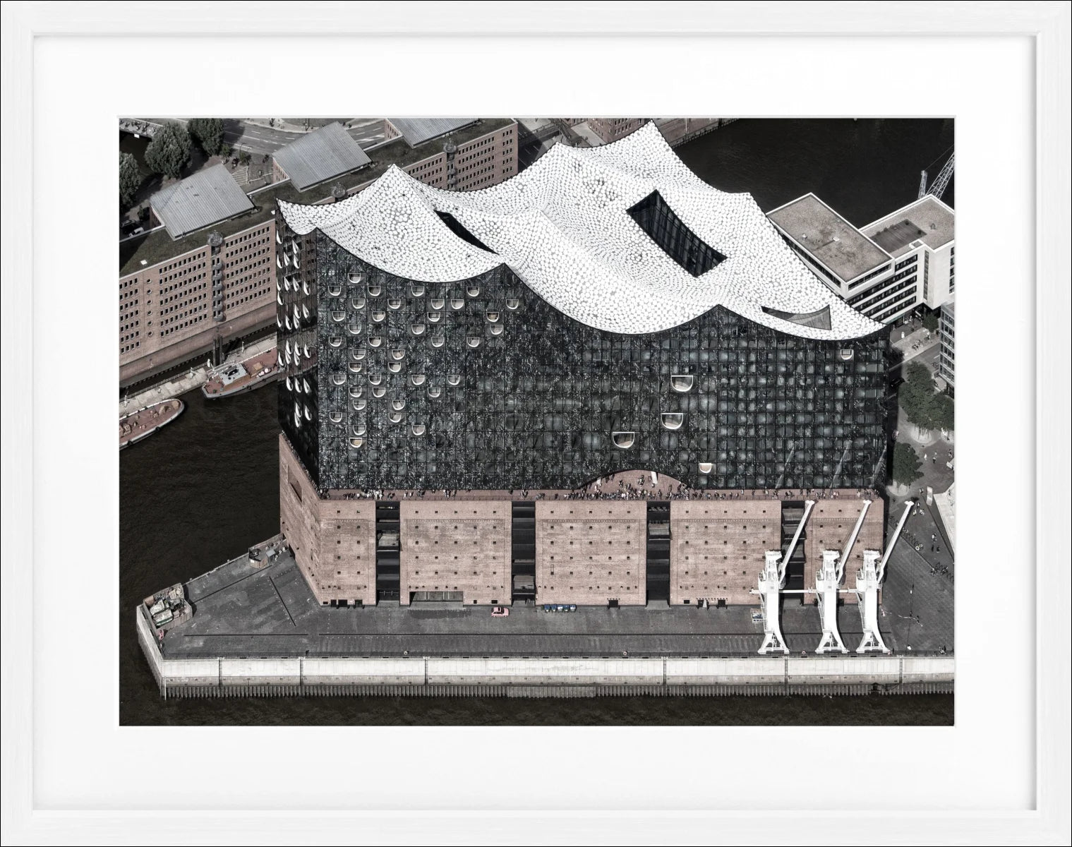 Poster mit Rahmen Hamburg Elbphilharmonie HH04A - Wandbilder