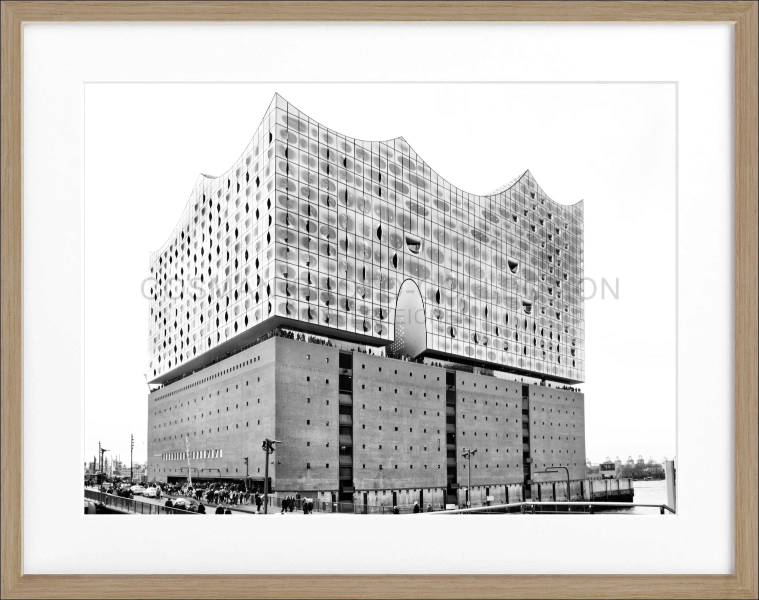 Poster mit Rahmen Hamburg ’Elbphilharmonie’ HH05D