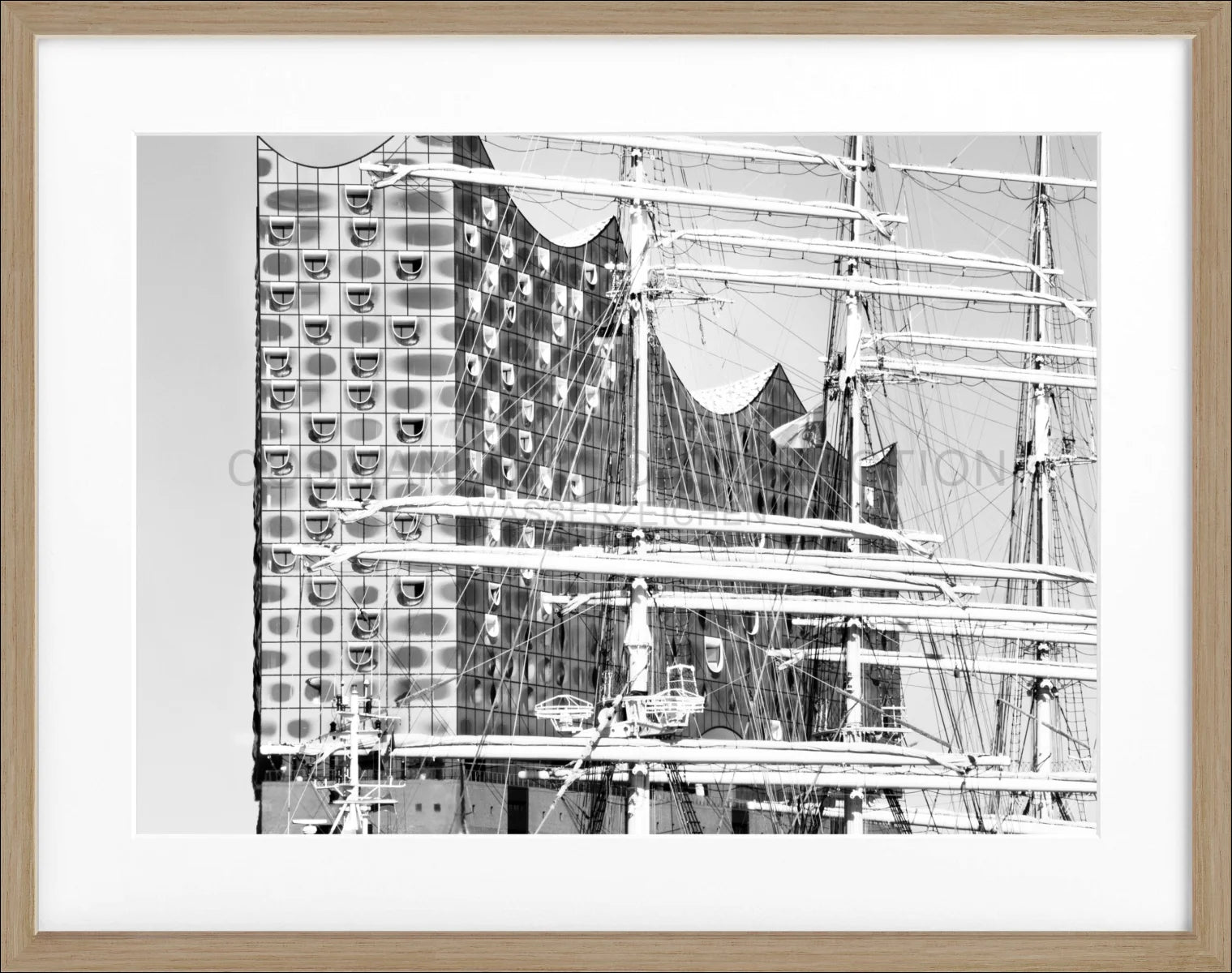 Poster mit Rahmen Hamburg Elbphilharmonie HH18A - Wandbilder