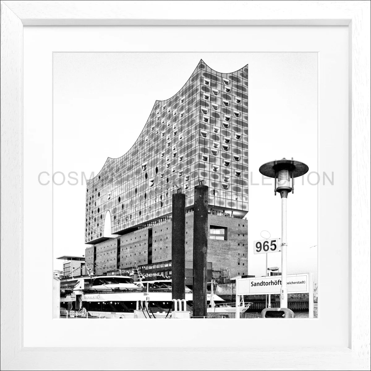 Poster mit Rahmen Hamburg ’Elbphilharmonie’ HH46B