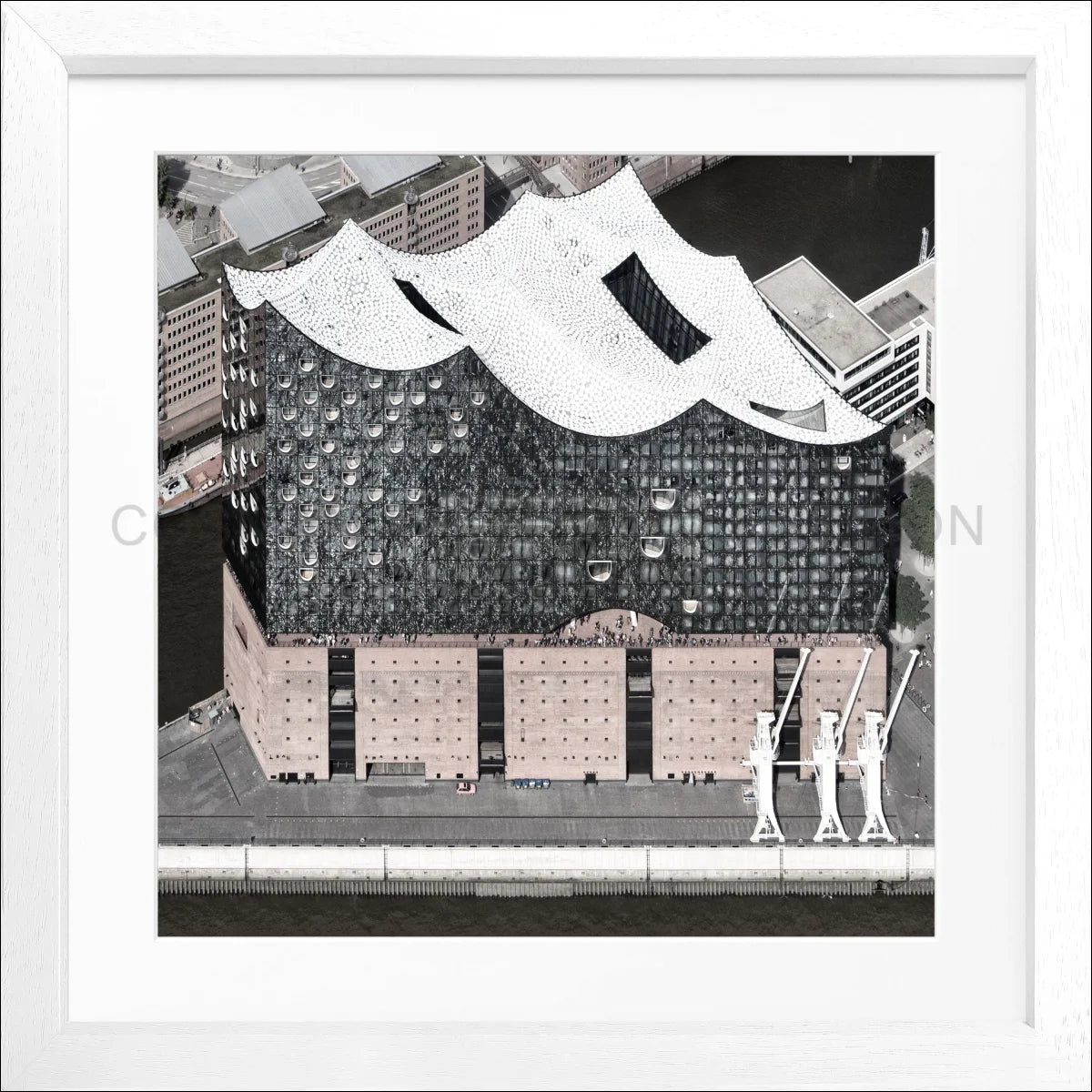 Poster mit Rahmen Hamburg ’Elphi’ HH47 - Wandbilder