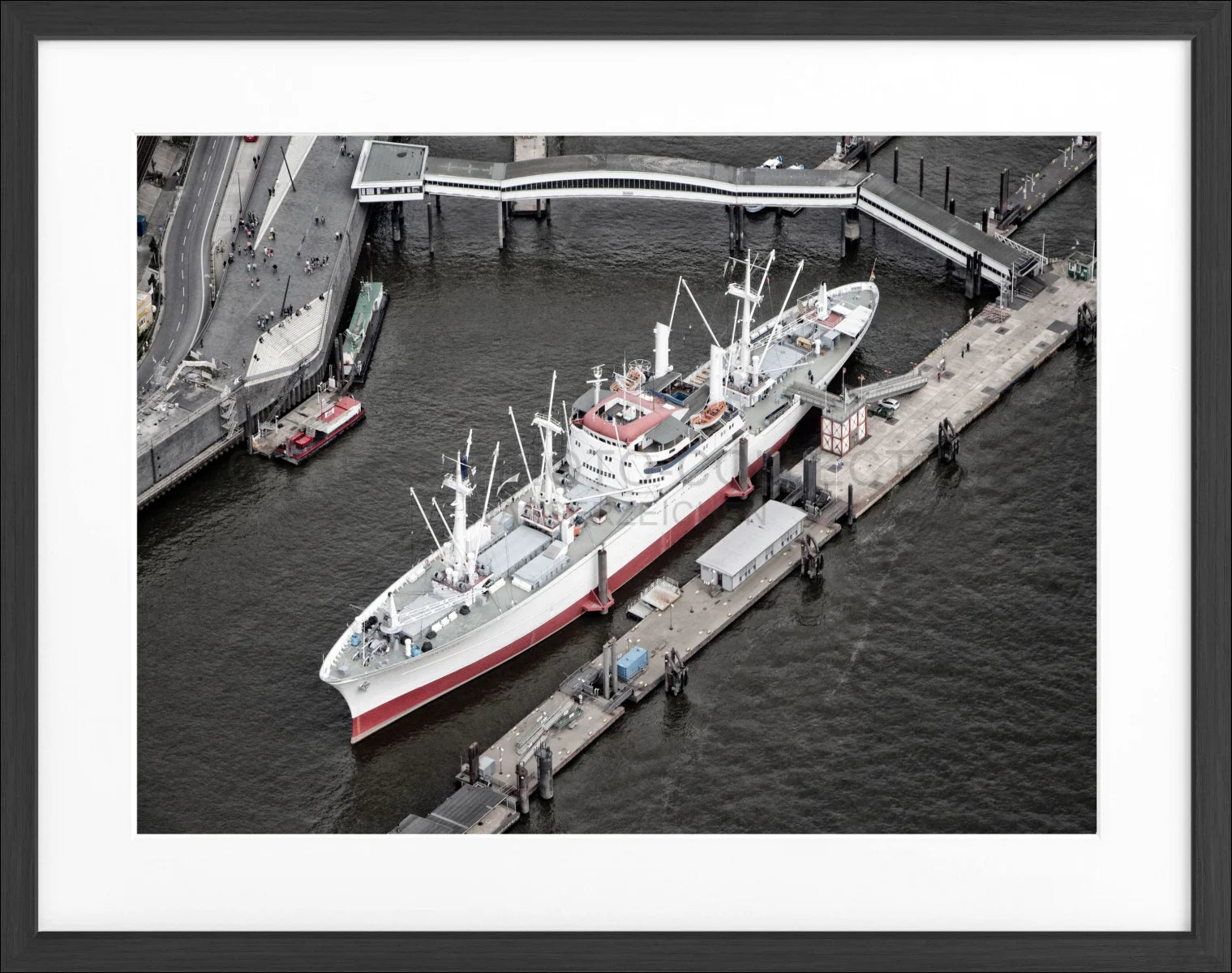 Poster mit Rahmen Hamburg Hafen ’Cap San Diego’ HH12