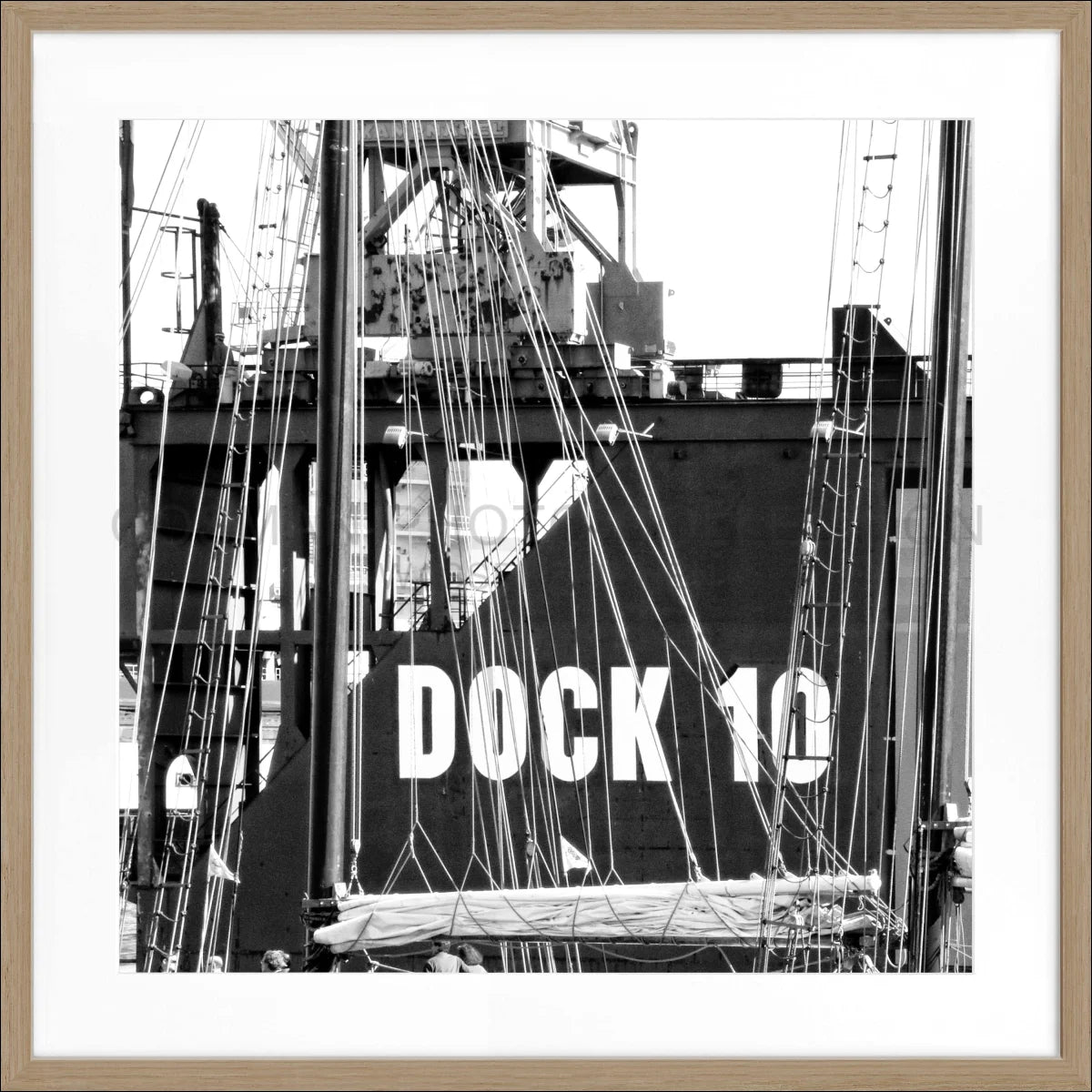 Poster mit Rahmen Hamburg Hafen ’Dock 10’ HH11 - Wandbilder