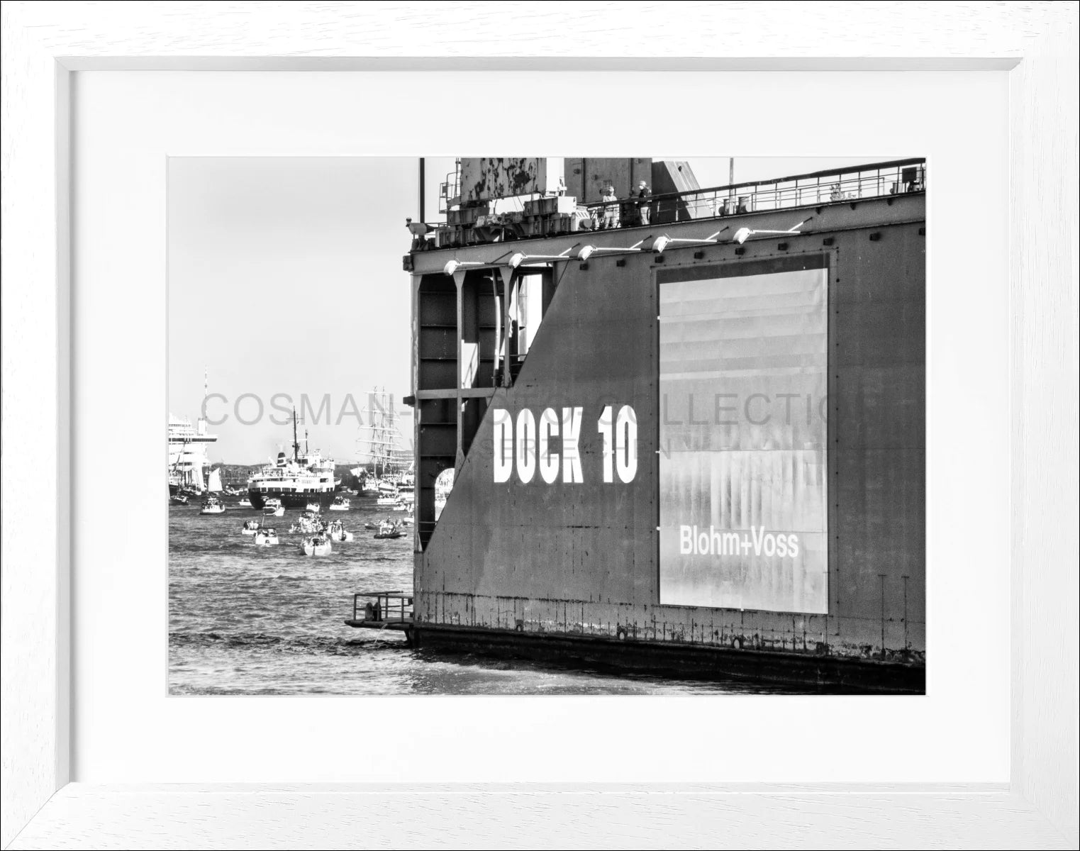 Poster mit Rahmen Hamburg Hafen ’Dock 10’ HH27 - Wandbilder