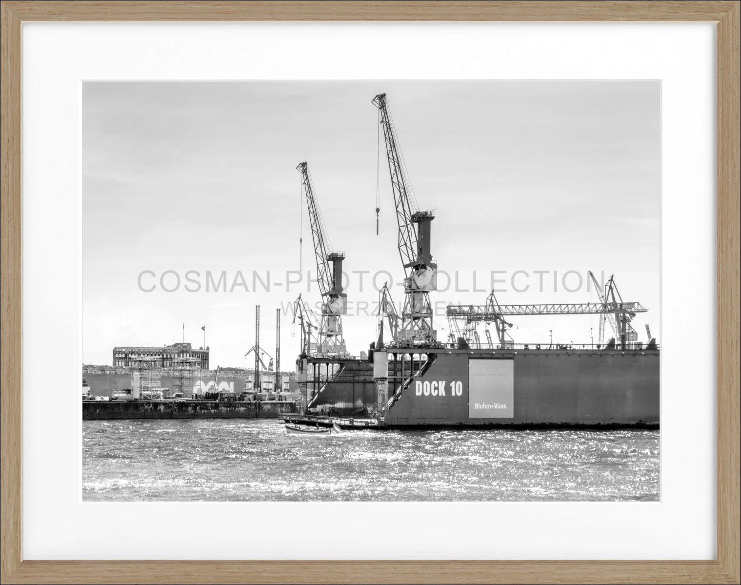 Poster mit Rahmen Hamburg Hafen ’Dock 10’ HH34 - Wandbilder