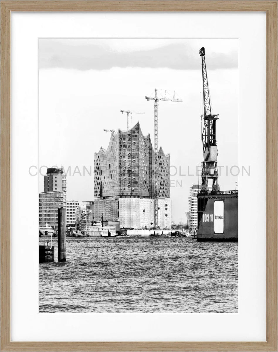 Poster mit Rahmen Hamburg Hafen ’Elphi’ HH05G - Wandbilder