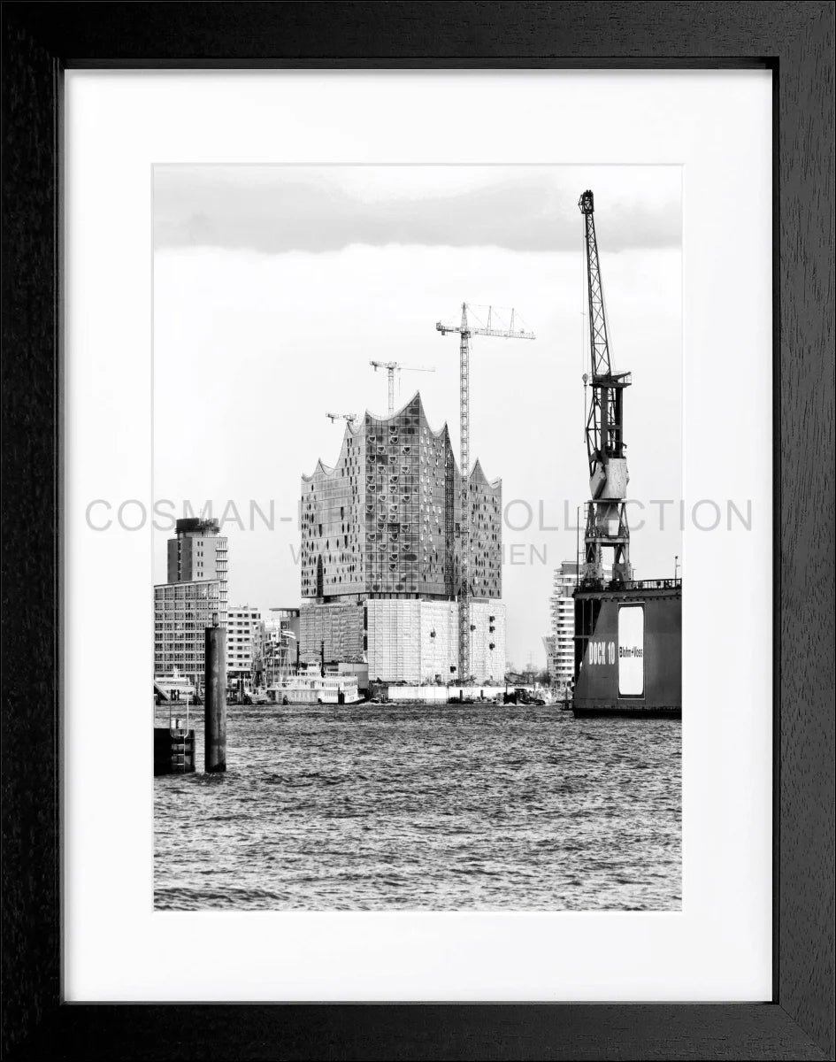 Poster mit Rahmen Hamburg Hafen ’Elphi’ HH05G - Wandbilder