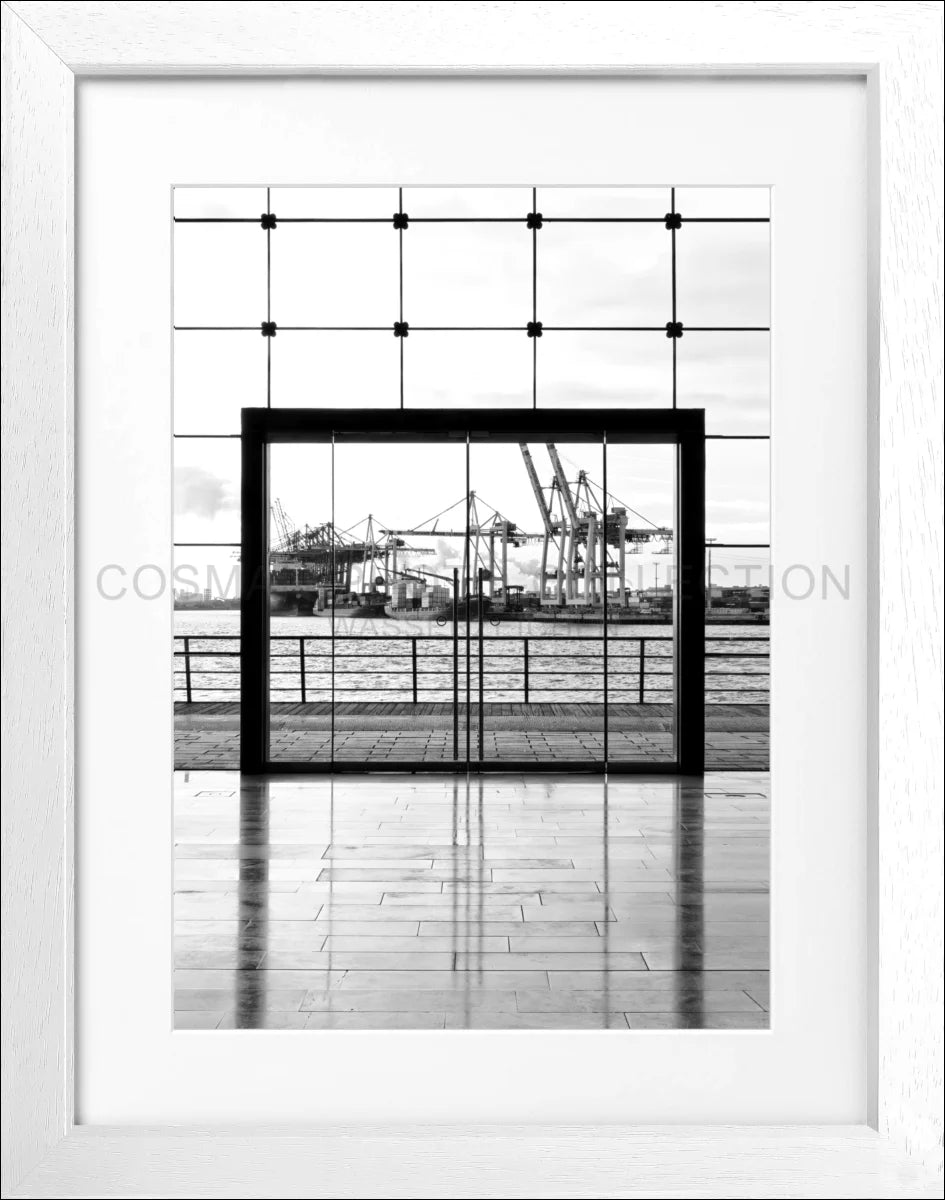 Poster mit Rahmen Hamburg Hafen HH33 - Wandbilder