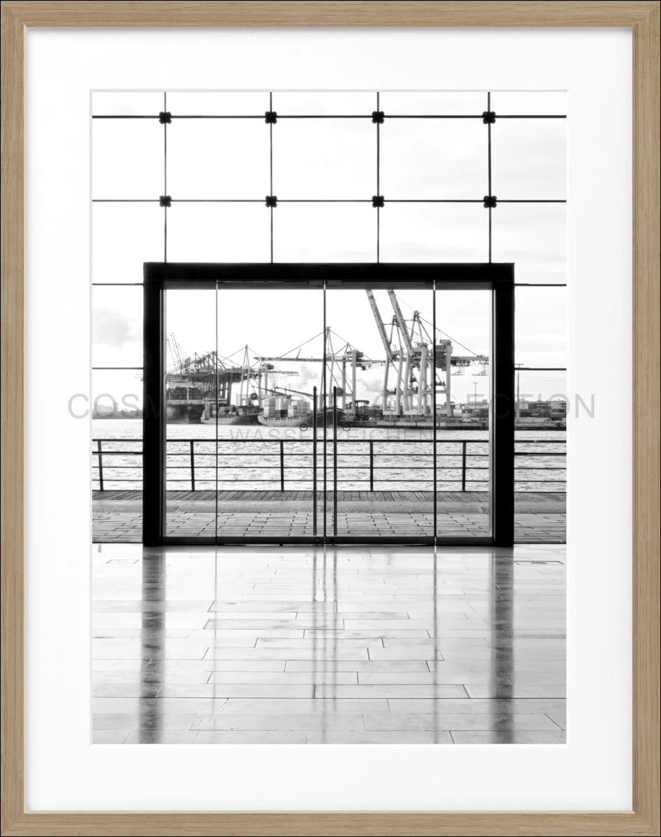 Poster mit Rahmen Hamburg Hafen HH33 - Wandbilder