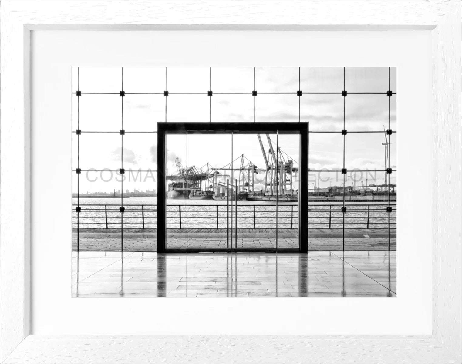 Poster mit Rahmen Hamburg Hafen HH33A - Wandbilder