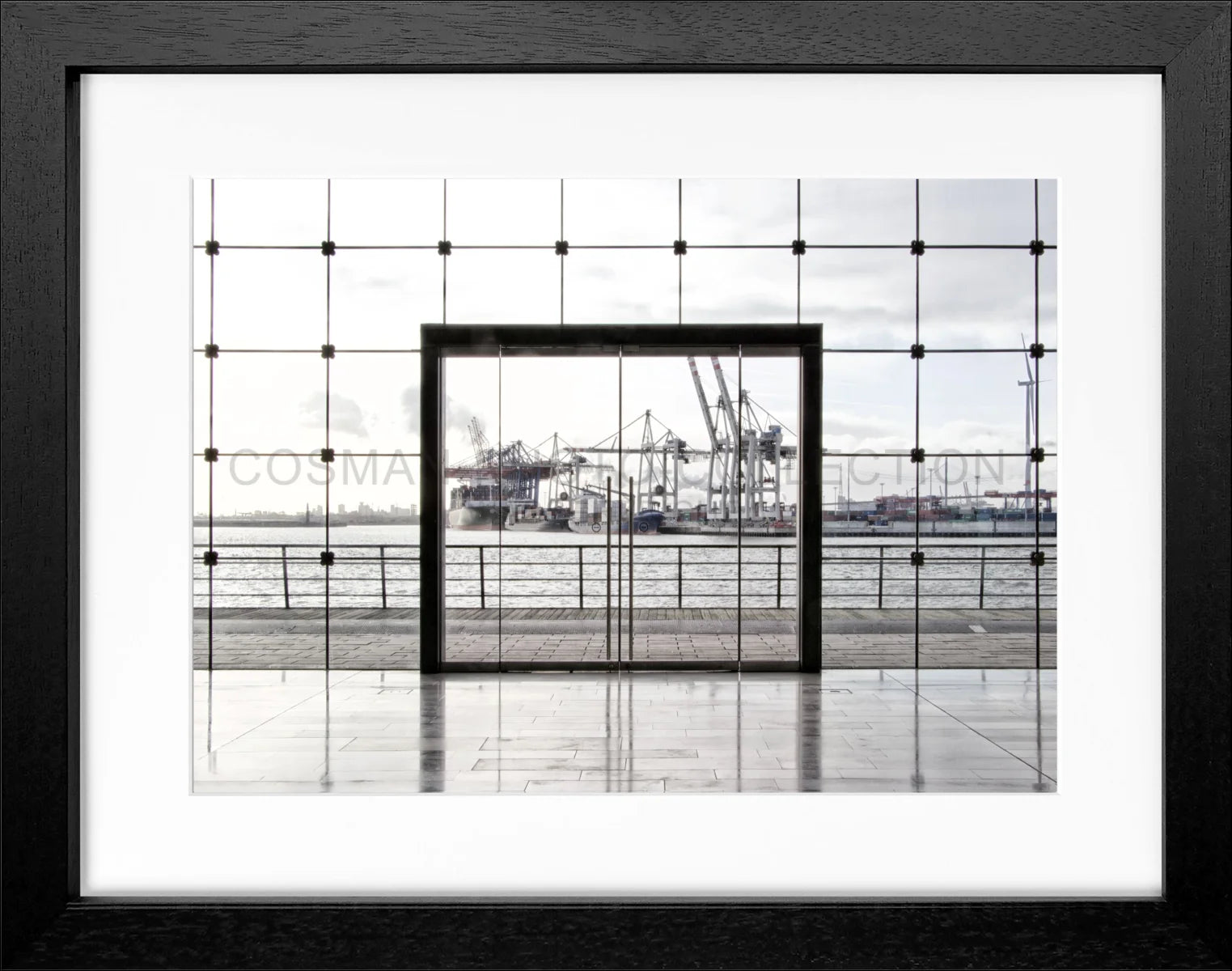 Poster mit Rahmen Hamburg Hafen HH33A - Wandbilder