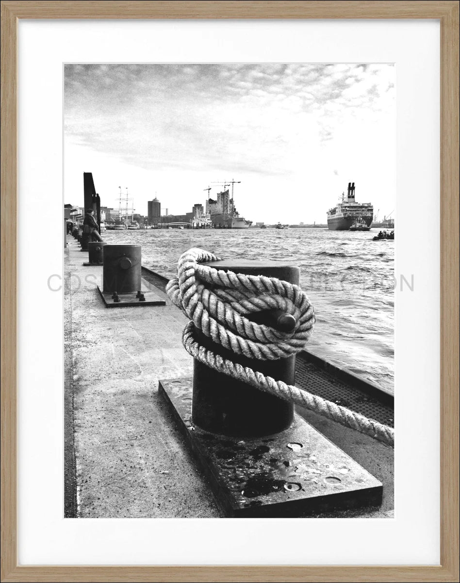 Poster mit Rahmen Hamburg Hafen ’Poller’ HH02 - Wandbilder