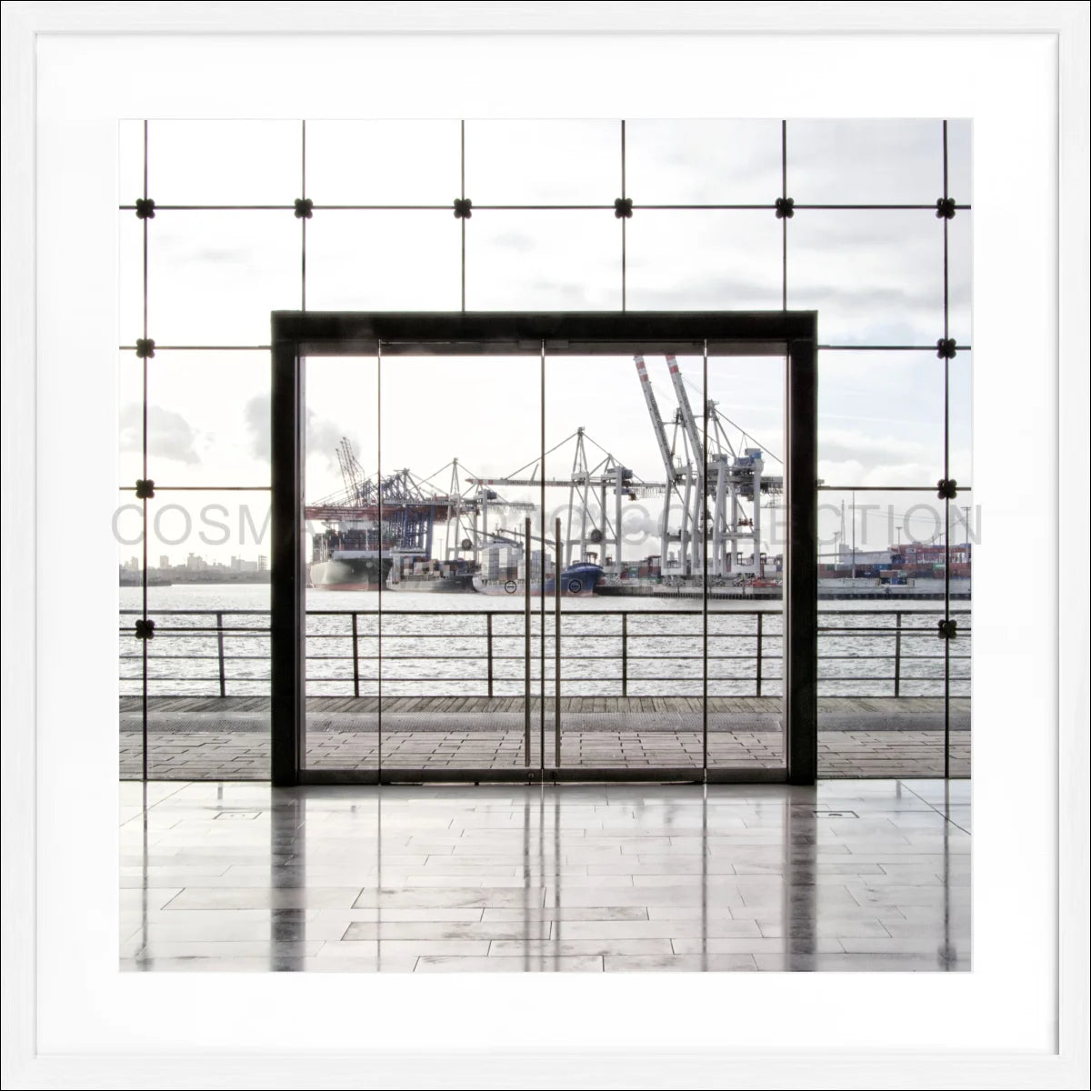 Poster mit Rahmen Hamburg HH33AQ - Wandbilder