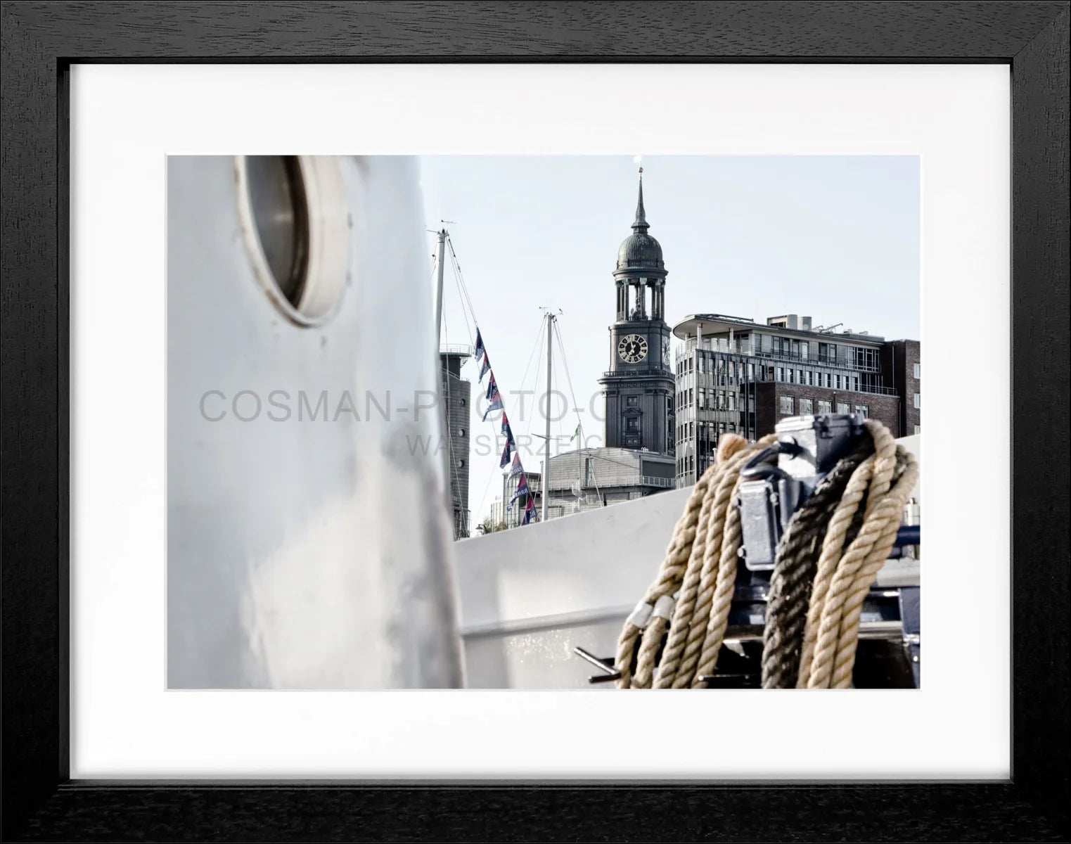 Poster mit Rahmen Hamburg ’Michel’ HH19 - Wandbilder