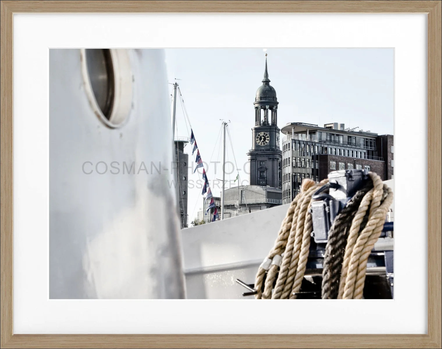 Poster mit Rahmen Hamburg ’Michel’ HH19 - Wandbilder