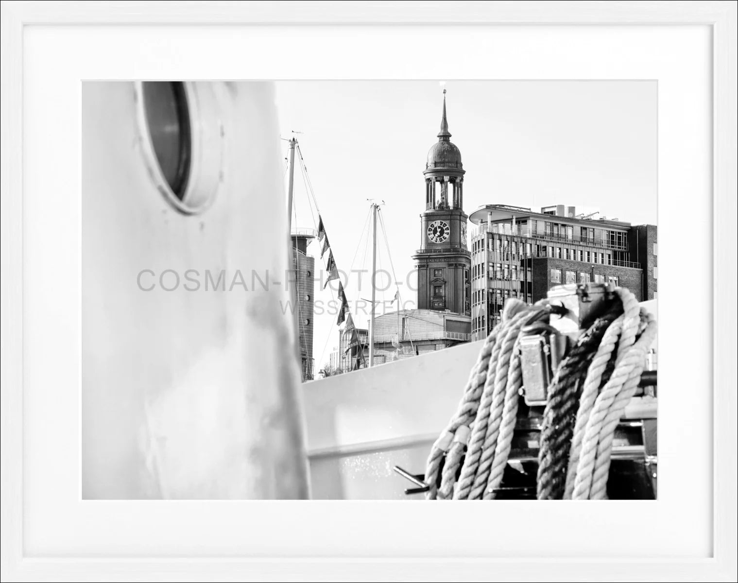 Poster mit Rahmen Hamburg ’Michel’ HH19 - Wandbilder