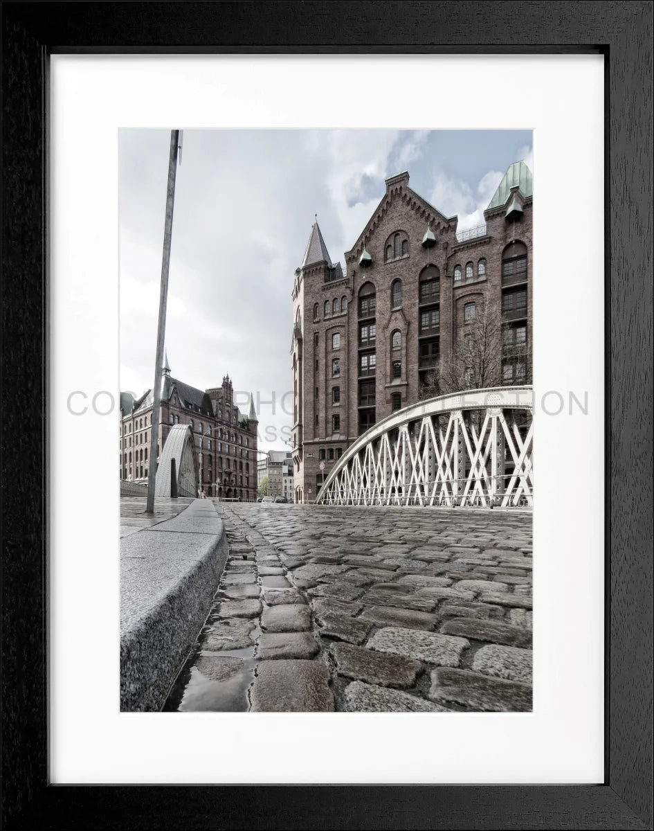 Poster mit Rahmen Hamburg ’Speicherstadt’ HH31 - Wandbilder