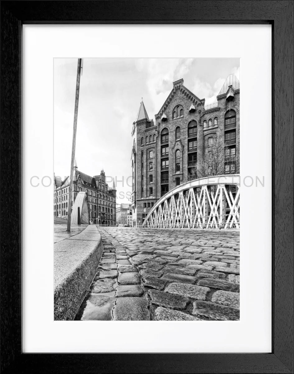 Poster mit Rahmen Hamburg ’Speicherstadt’ HH31 - Wandbilder