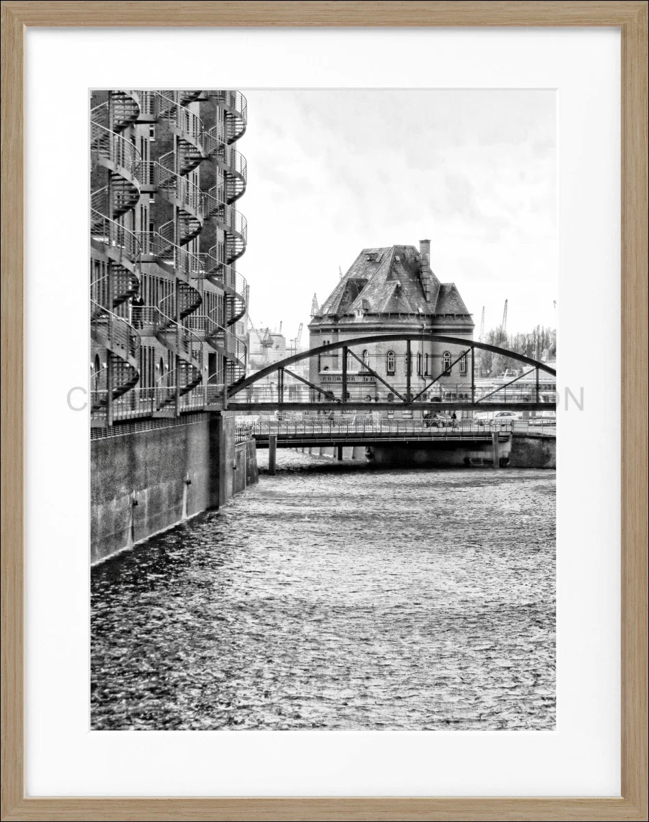 Poster mit Rahmen Hamburg ’Speicherstadt’ HH46C - Wandbilder