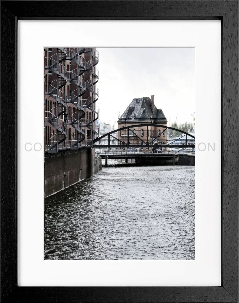 Poster mit Rahmen Hamburg ’Speicherstadt’ HH46C - Wandbilder