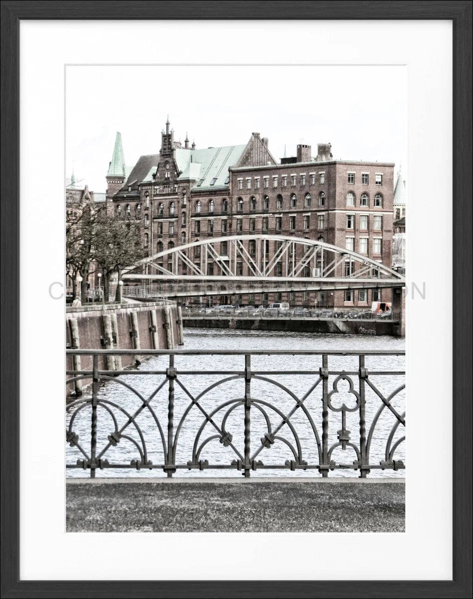 Poster mit Rahmen Hamburg ’Speicherstadt’ HH46D - Wandbilder