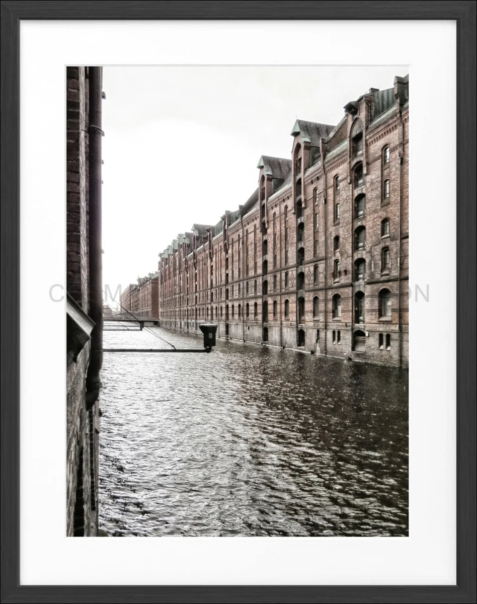 Poster mit Rahmen Hamburg ’Speicherstadt’ HH46E - Wandbilder