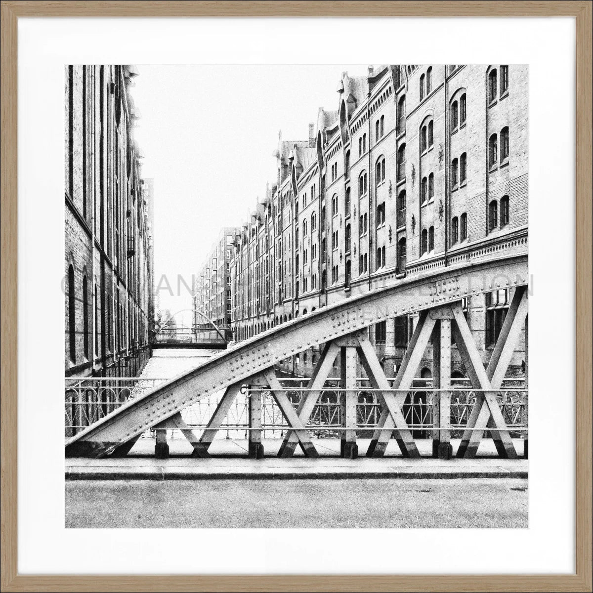 Poster mit Rahmen Hamburg Speicherstadt HH46FQ - Wandbilder