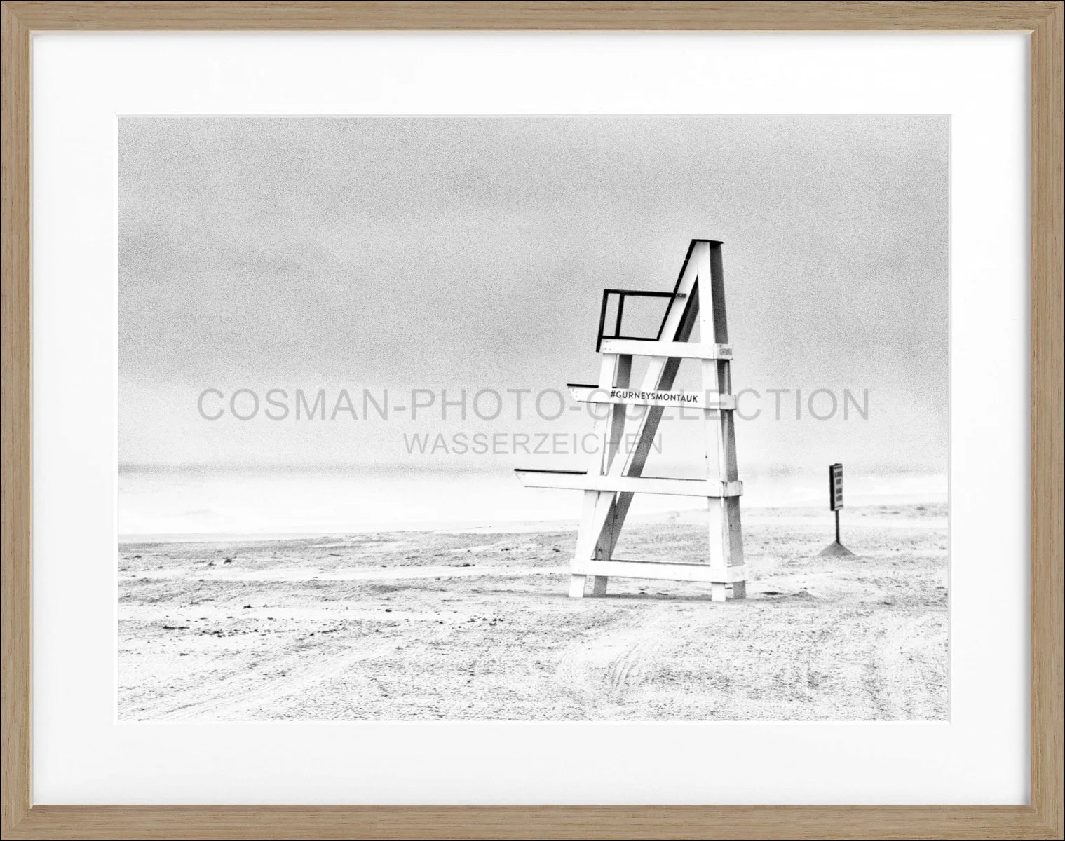 Poster mit Rahmen Hamptons Long Island ’Beach’ HM27A